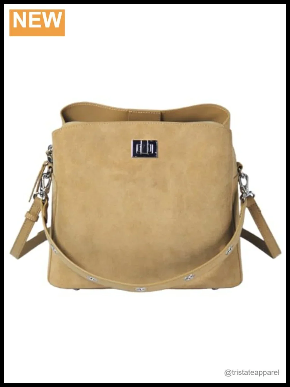 Genuine Leather Suede Hobo Bag Slouchy Crossbody Shoulder Purse